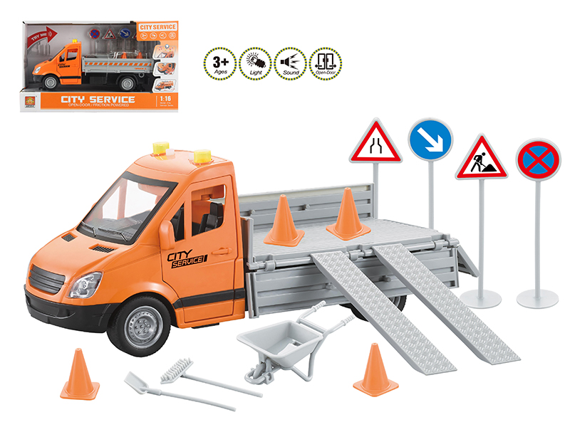 1:16 Friction Pickup Truck(With Light And Sound)