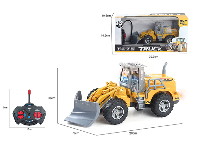 1:30 R/C 4CH Flat Arm Open Circuit Engineering Vehicle With Light