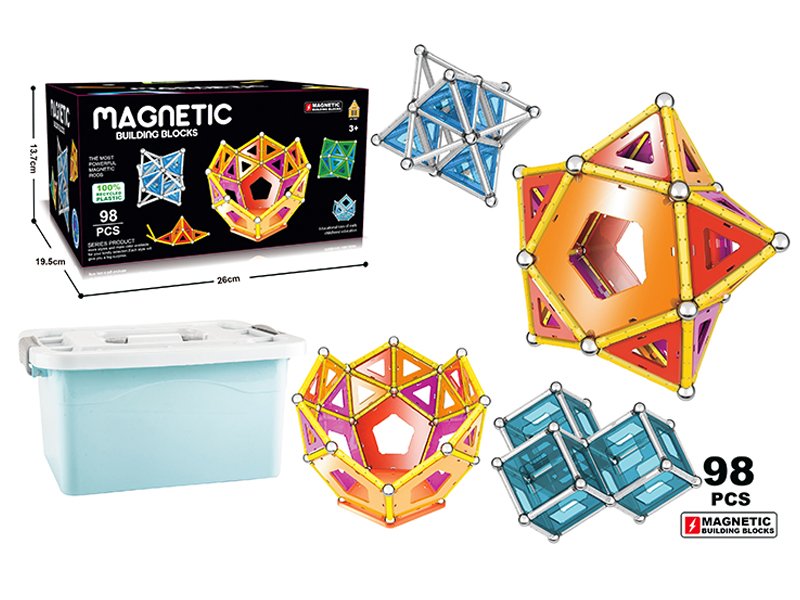 3D Magnetic Building Blocks