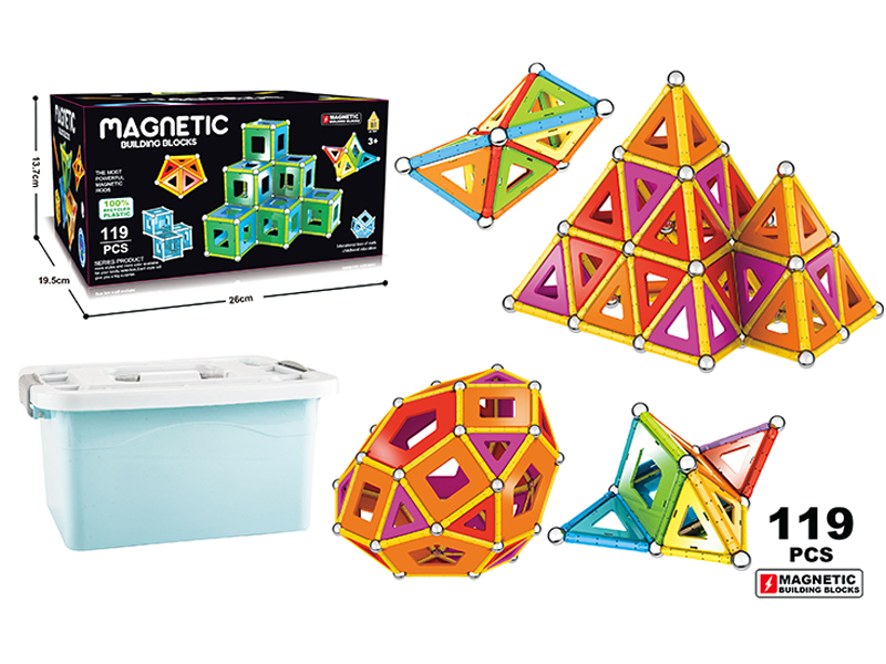 3D Magnetic Building Blocks