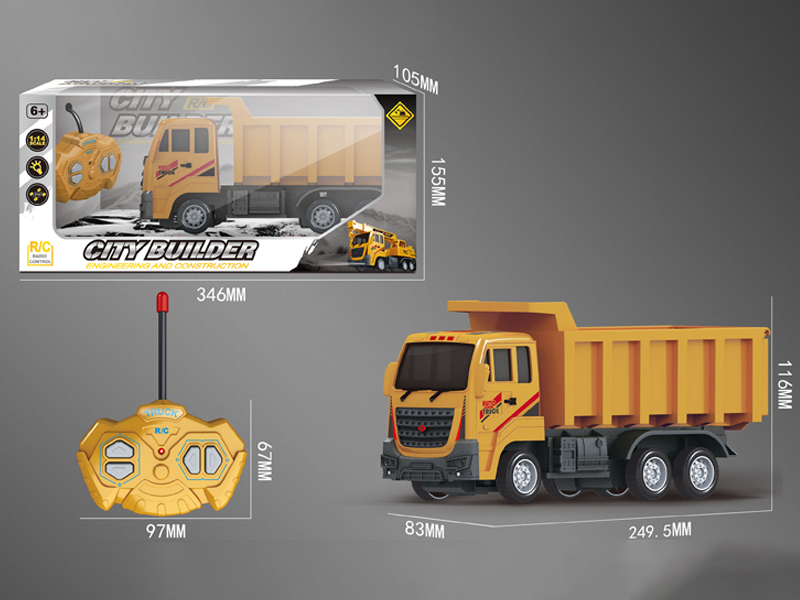 1:14 R/C 4CH Engineering Vehicle / Mud Bucket (With Light)
