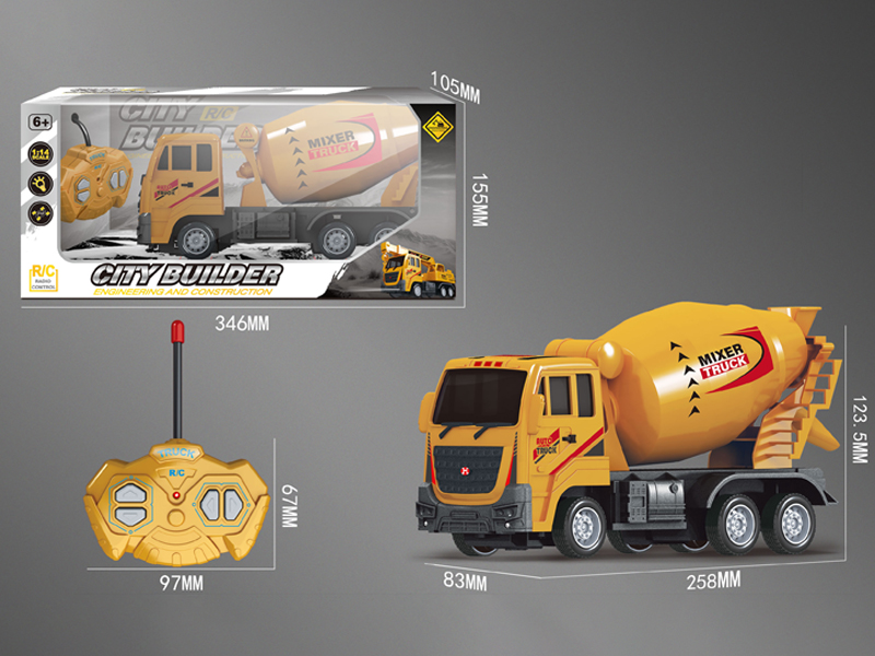 1:14 R/C 4CH Engineering Vehicle / Mixer (With Light)