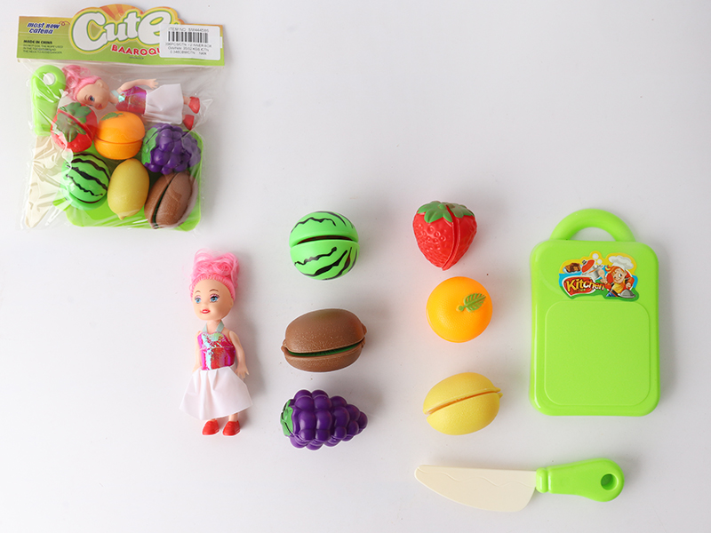 Cutting Fruits Set + Doll