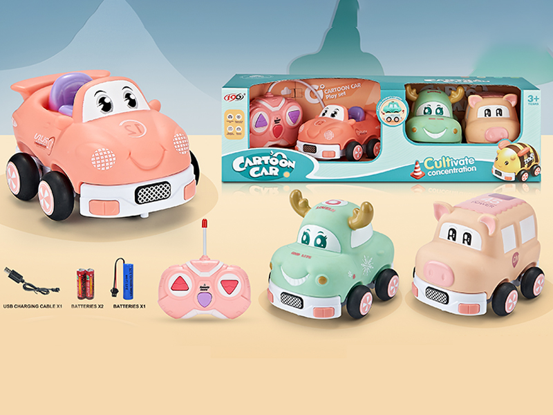 R/C 2CH Enamel Deer Car Racing Pig Car (With Light+ Power Pack))