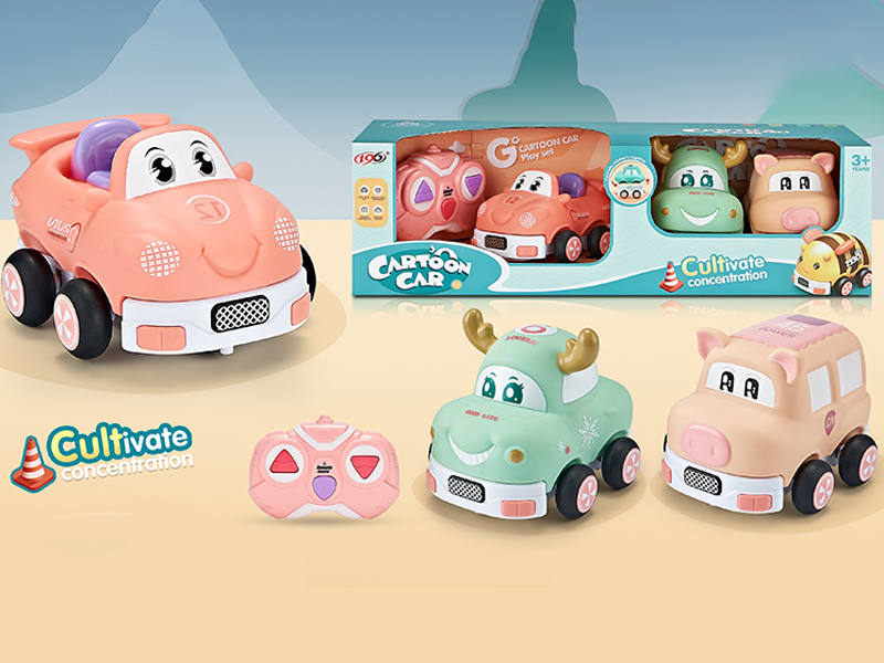 2.4G R/C 3CH Enamel Deer Car Racing Pig Car (With Light And Music)