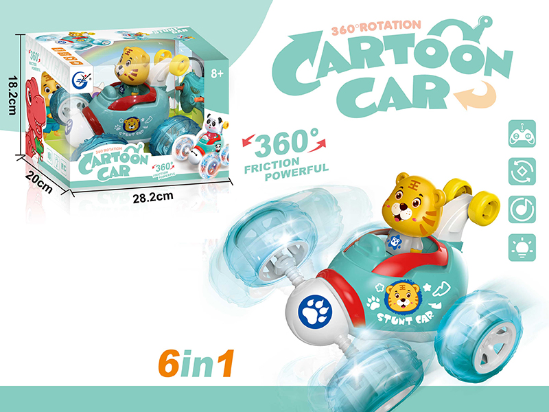 4-Channel Remote Control Tiger Stunt Car