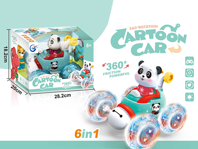 4-Channel Remote Control Panda Stunt Car