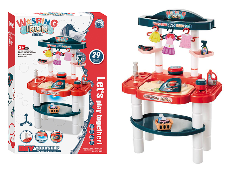 Washing And Ironing Table With Light And Sound (Faucet Manual Water Out)29pcs