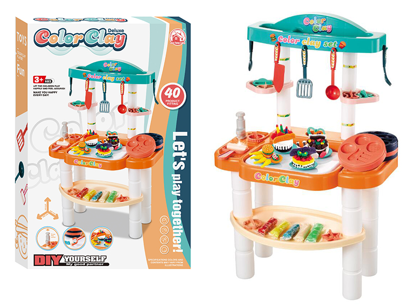 Color Clay Table (Faucet Manual Water Out) 40pcs