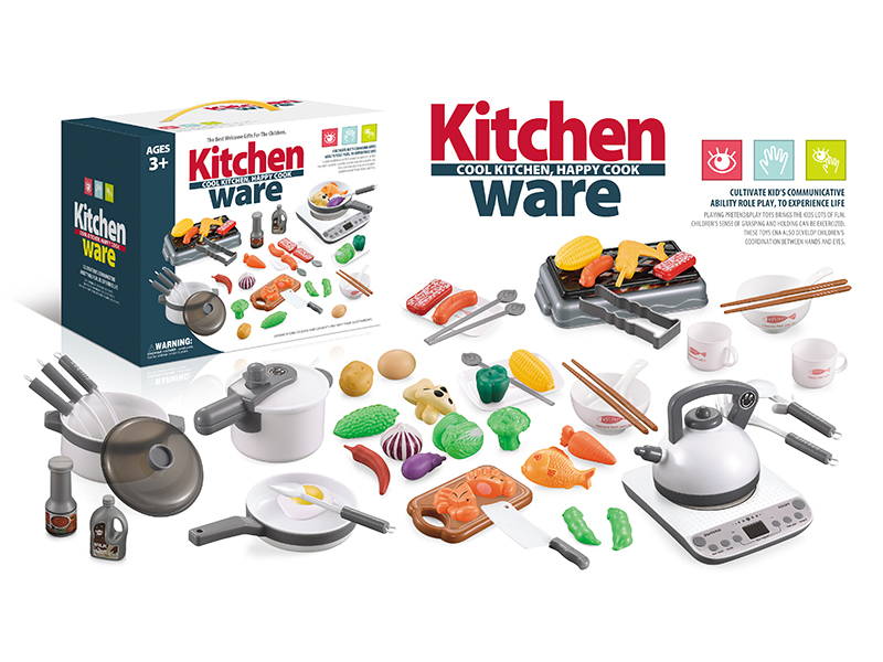 Simulation Large Kitchen Toys 52pcs