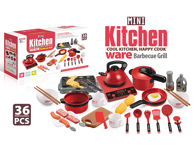 Simulated Middle Size Kitchen Toys 36pcs