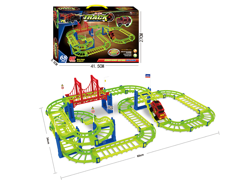 Noctilucent Track (Car With Lights) 68PCS