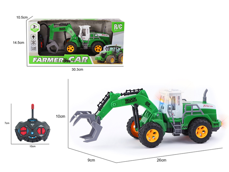 1:30 R/C 4CH High Arm Gripper Farmer Engineering Vehicle With Light