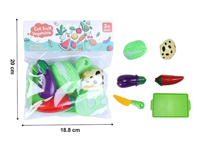 6PCS Vegetable Storage Tray Toy Set