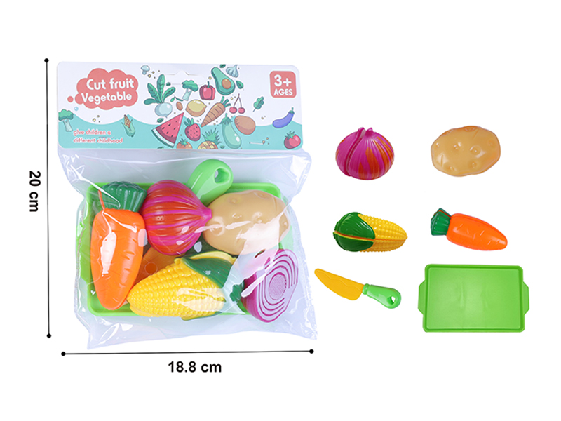 6PCS Vegetable Storage Tray Toy Set