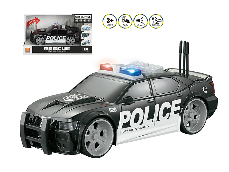 1:16 Friction Police Car(Light & Sound)
