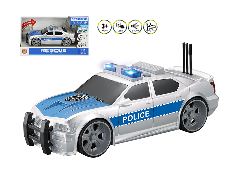 1:16 Friction Police Car(Light & Sound)