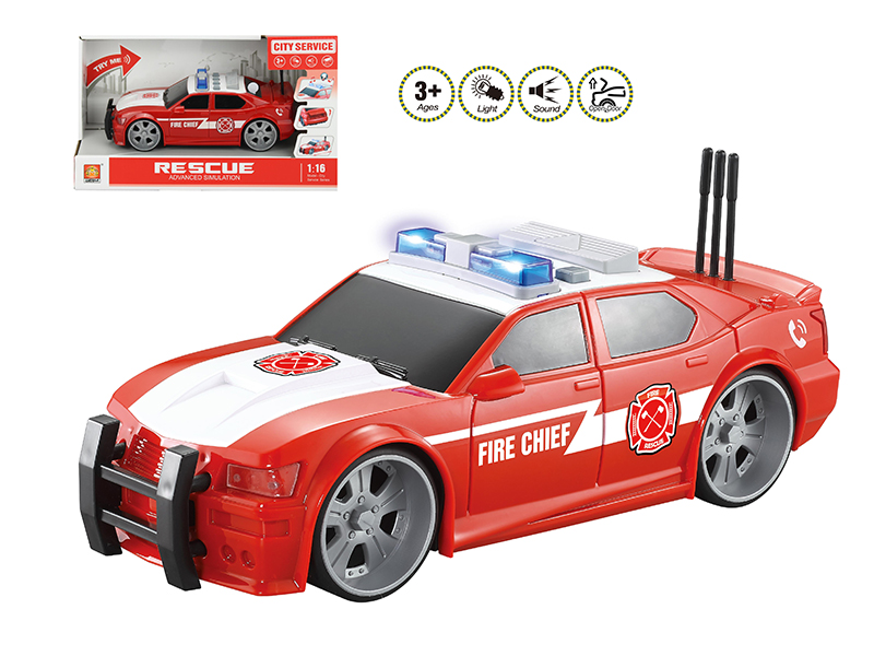 1:16 Friction Police Car(Light & Sound)