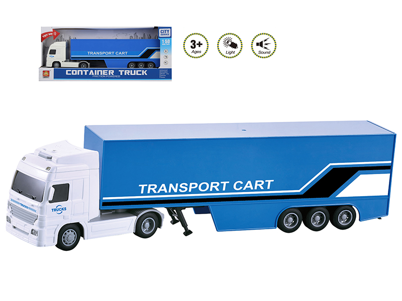 1:50 Friction Container Truck(Sound And Light)