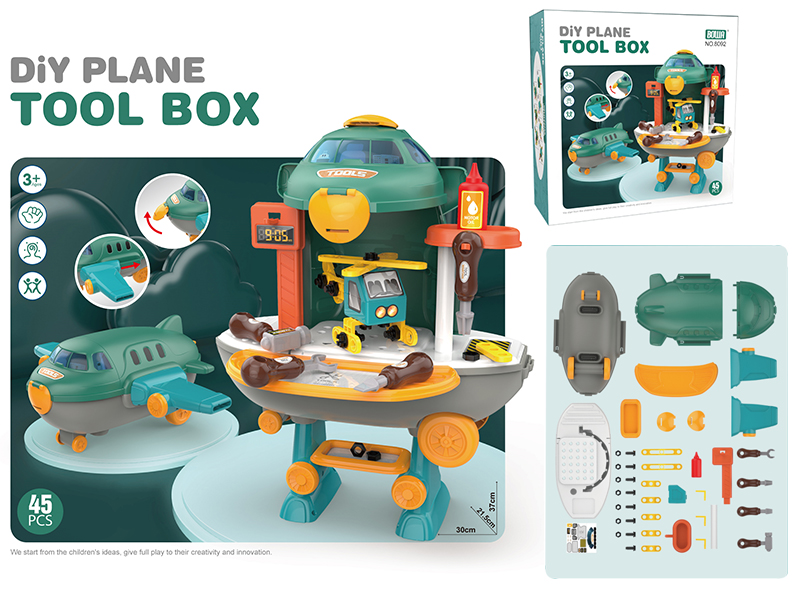 DIY Airplane Tool Box 45pcs