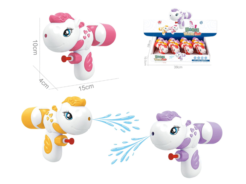 12PCS Pony Cartoon Water Gun