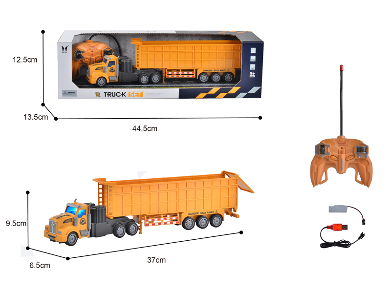 1:48 R/C 4CH Long Head Carrier Trailer