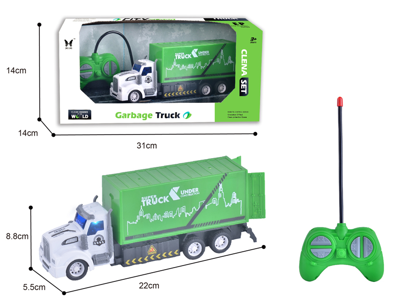 1:48 R/C 4CH Long Head Van Type Sanitation Vehicle