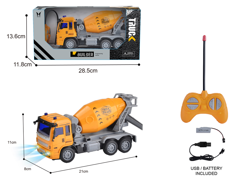 1:30  R/C 4CH 6 Wheel Engineering Mixer