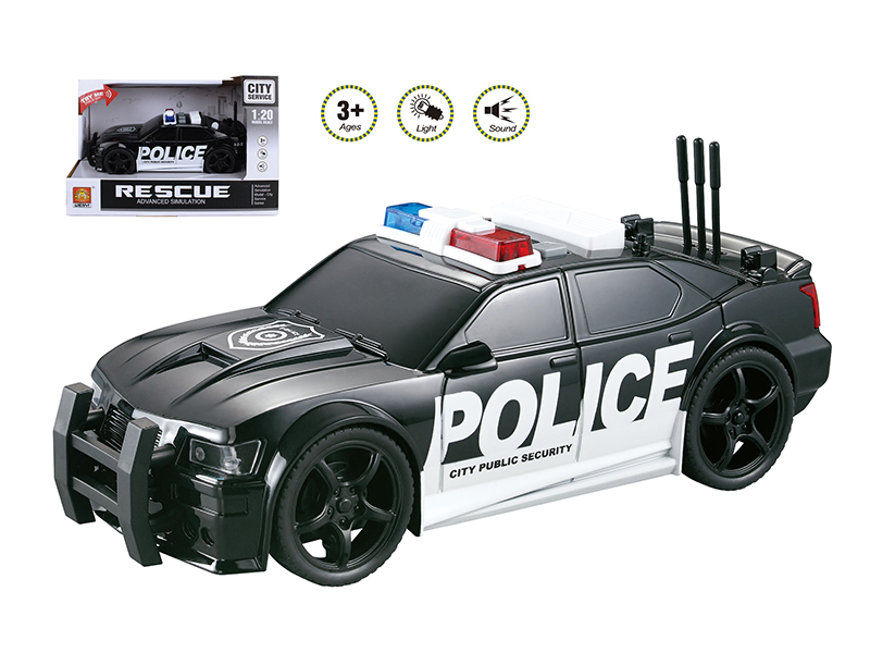 1:20 Friction Police Car(Sound And Light)
