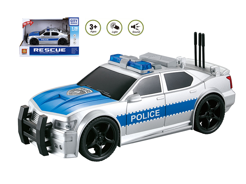 1:20 Friction Police Car(Sound And Light)