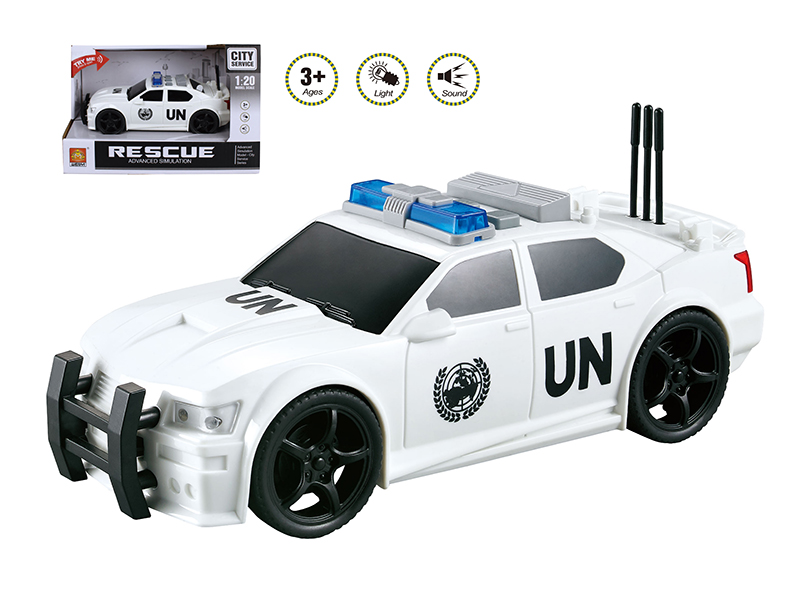 1:20 Friction Police Car(Sound And Light)