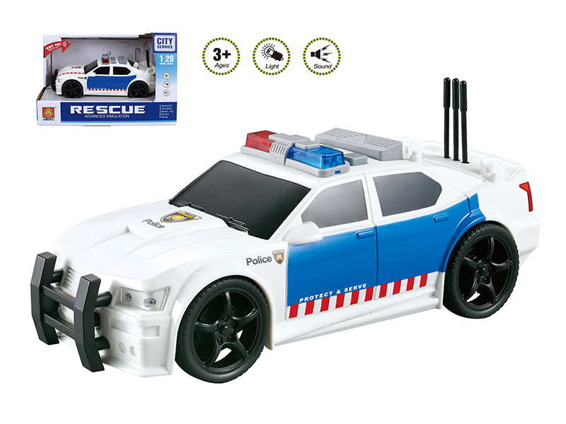 1:20 Friction Police Car(Sound And Light)