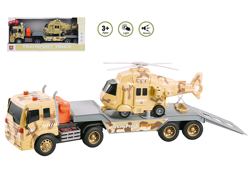 1:16 Friction Military Trailer(Sound And Light)