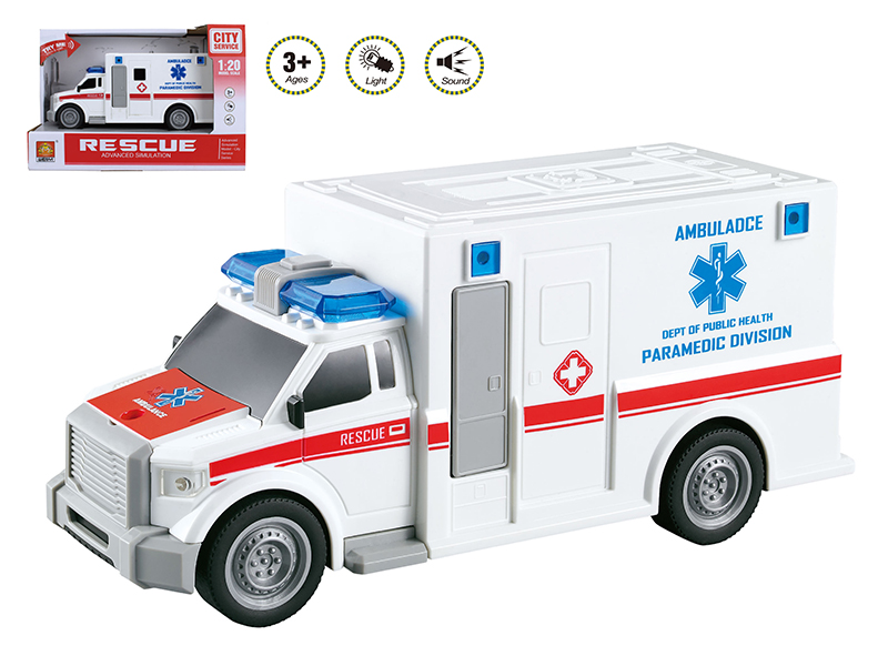 1:20 Friction Ambulance(Sound And Light)