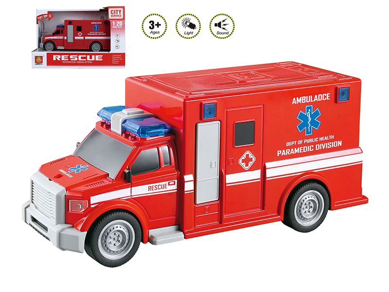1:20 Friction Ambulance(Sound And Light)