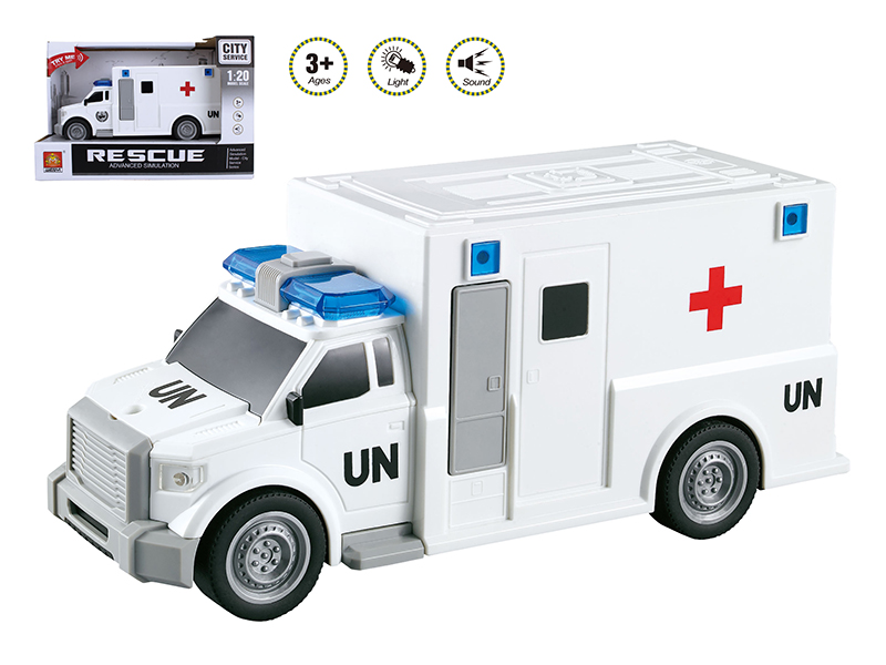 1:20 Friction Ambulance(Sound And Light)
