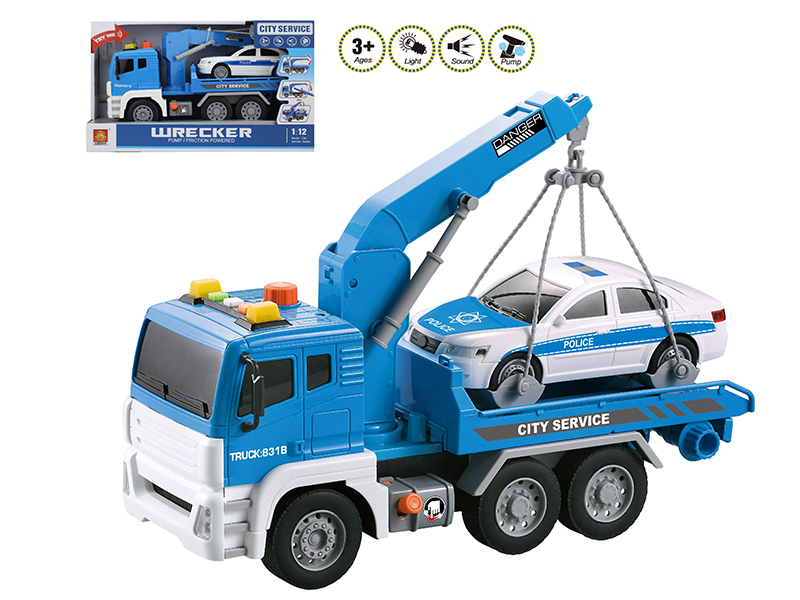 1:12 Friction Rescue Car(Sound And Light,Pump)