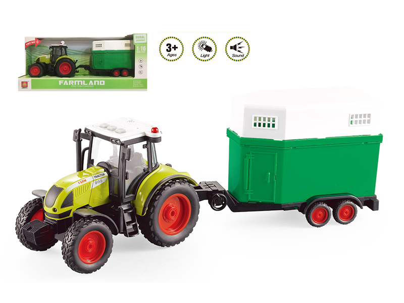 1:16 Friction Farm Livestock Trailer(Sound And Light)