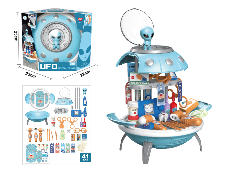 41PCS UFO Doctor'S Backpack With Star Projection