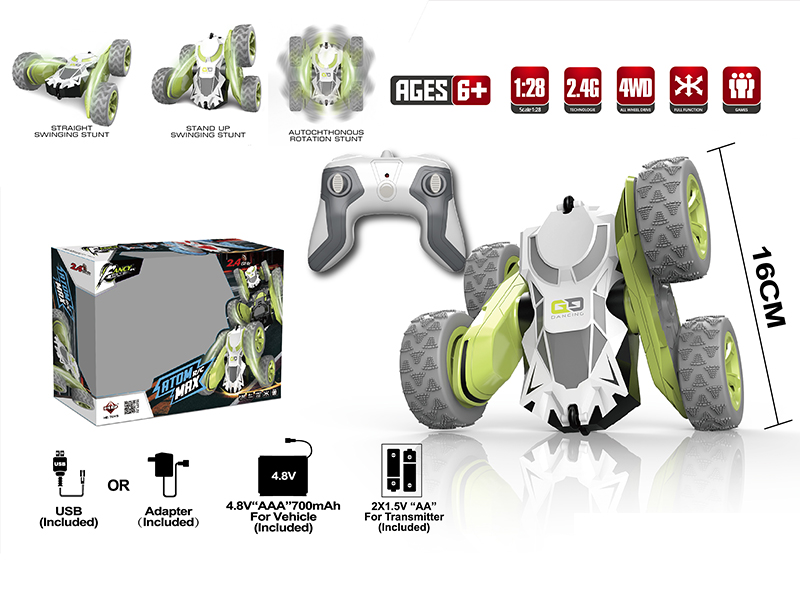 1:28 2.4G Remote Control Stunt Car