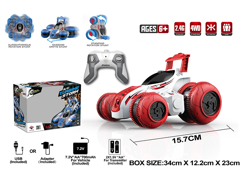 1:24 2.4G Remote Control Stunt Car