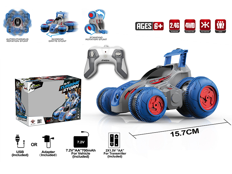 1:24 2.4G Remote Control Stunt Car