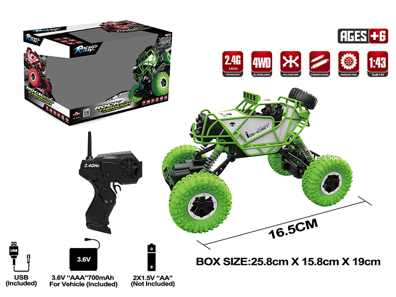 1:43 2.4G Remote Control Mini Rock Crawler