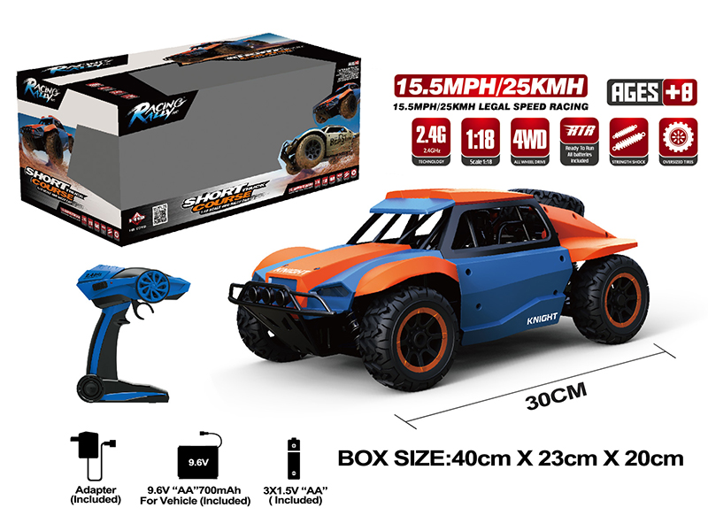 1:18 2.4G Remote Control 4WD High-Speed Off-Road Car