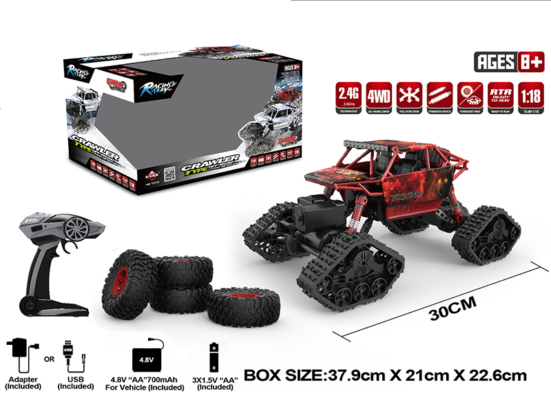 1:18 2.4G Remote Control Apron Wheel Rock Crawler