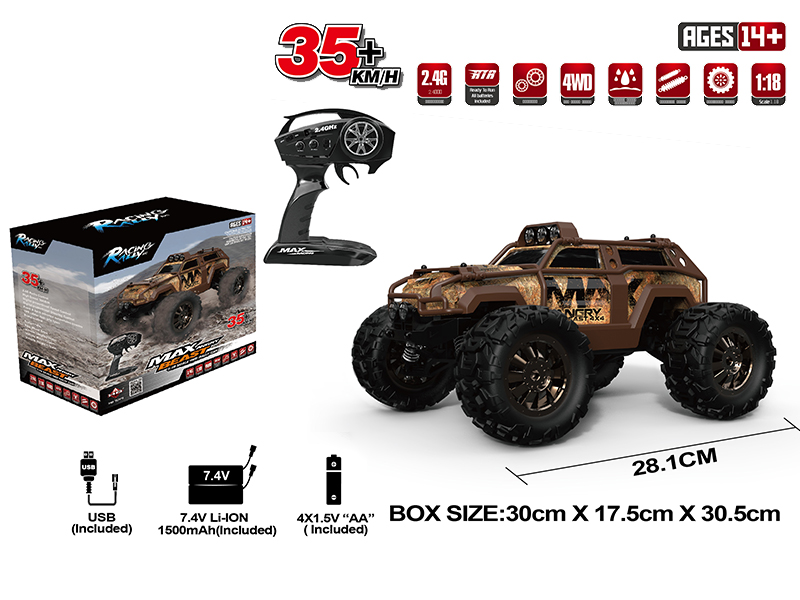 1:18 2.4G Remote Control High Speed Car