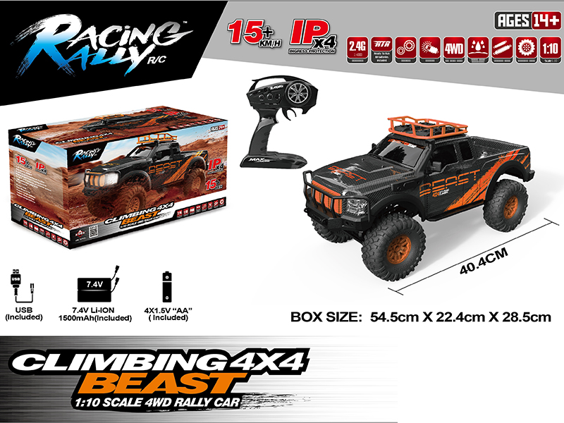 1:10 2.4G Remote Control 4WD Rock Crawler