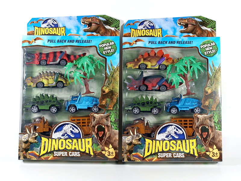 Pull Back Dinosaur Racing Car