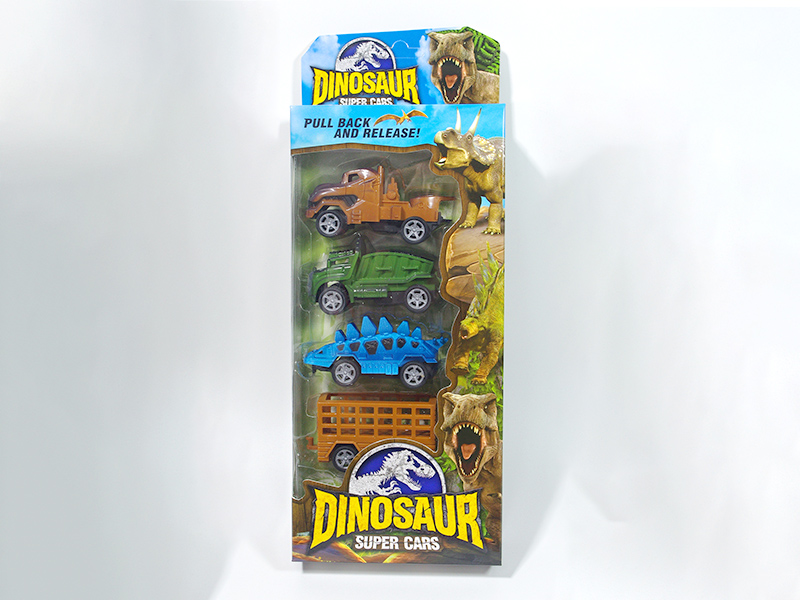 Pull Back Dinosaur Car