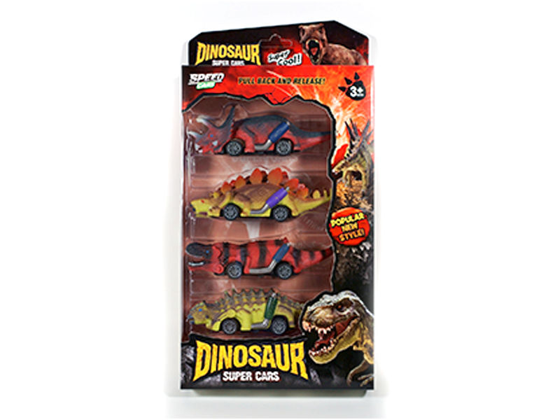 Pull Back Dinosaur Racing Car